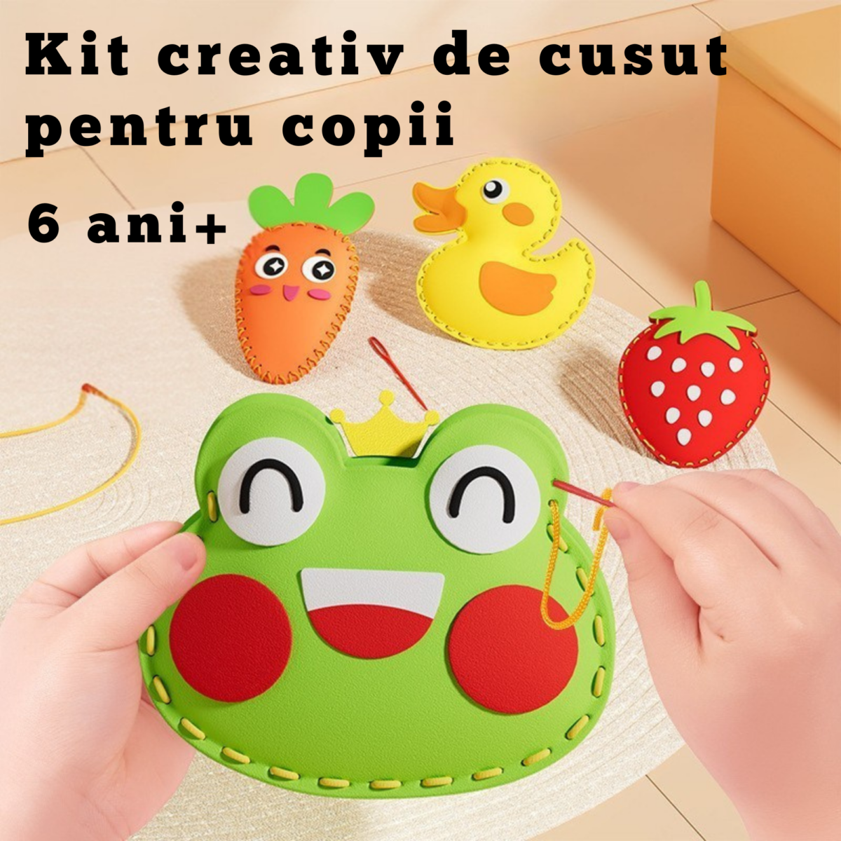 Kit creativ de cusut pentru copi - Jucărie educativă